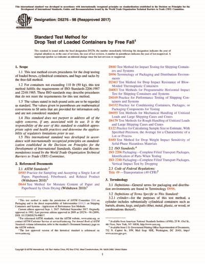 drop test methodology|astm d5276 drop test pdf.